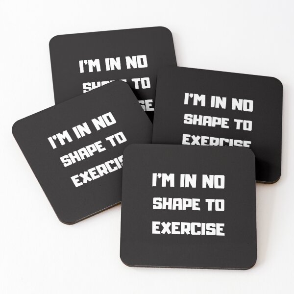 Item preview, I'm in No Shape to Exercise TShirt, Funny Workout Joke TShirt designed and sold by Unique styl  DeSigNe.