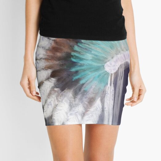 Native Indian Headdress in negative Mini Skirt