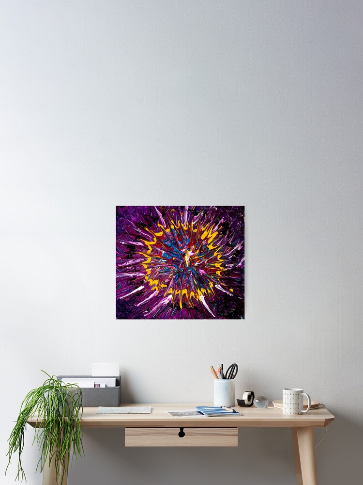 Thumbnail 2 of 3, Poster, Abstract Splash designed and sold by ArtistManc.