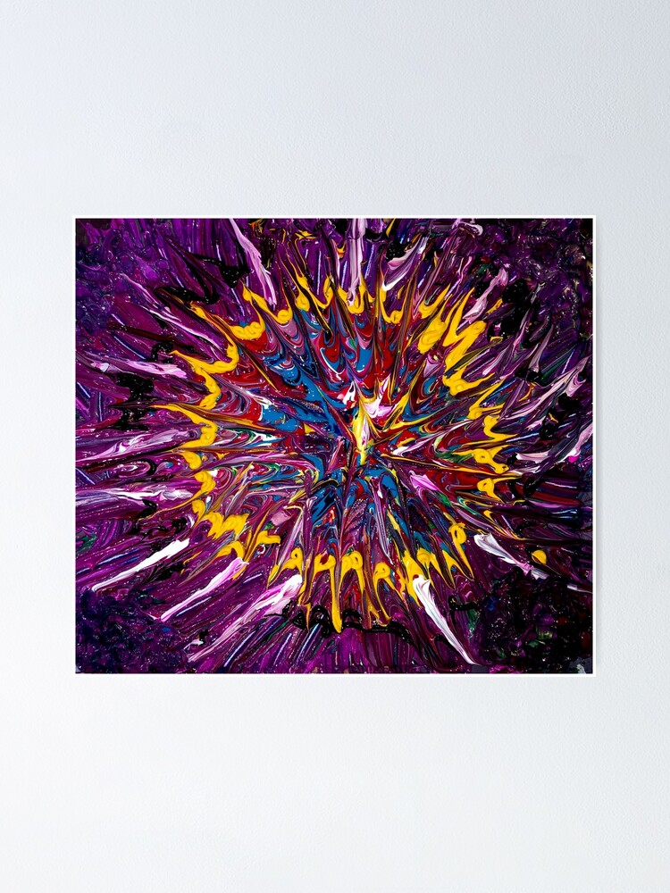 Thumbnail 1 of 3, Poster, Abstract Splash designed and sold by ArtistManc.