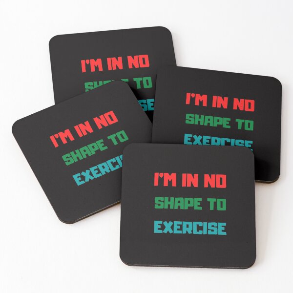 Item preview, I'm in No Shape to Exercise TShirt, Funny Workout Joke TShirt designed and sold by Unique styl  DeSigNe.