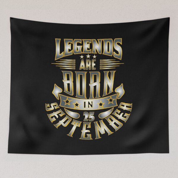 Item preview, 25 September Legends Are Born - Birthday, Month, Year For All Familly Present designed and sold by Shirt-u.