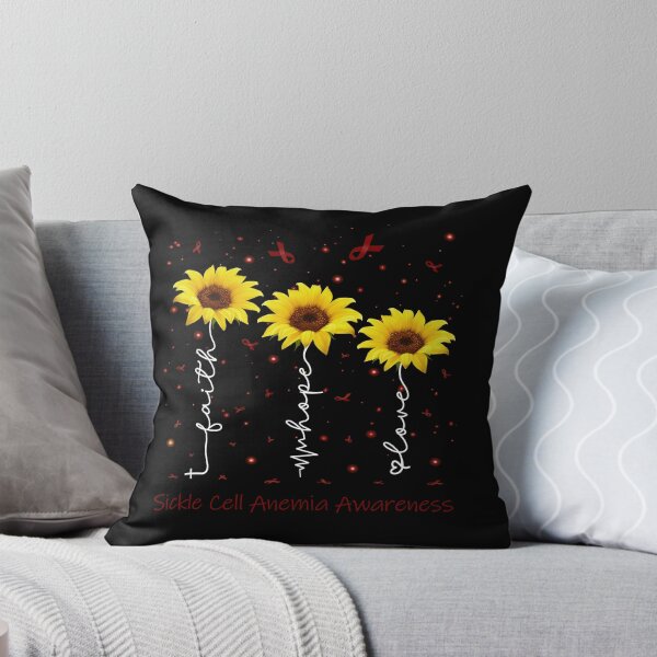 Item preview, Sunflower Faith Hope Love Sickle Cell Anemia Awareness designed and sold by largellie.