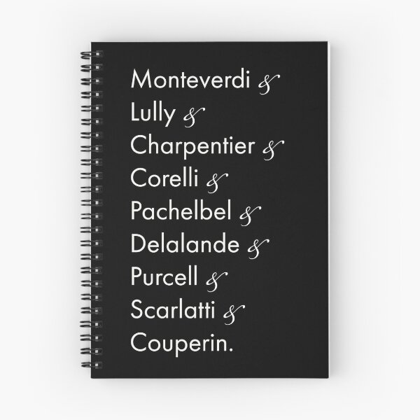 Item preview, Baroque Composers Ampersand - 1 - White Text designed and sold by LennyAD.