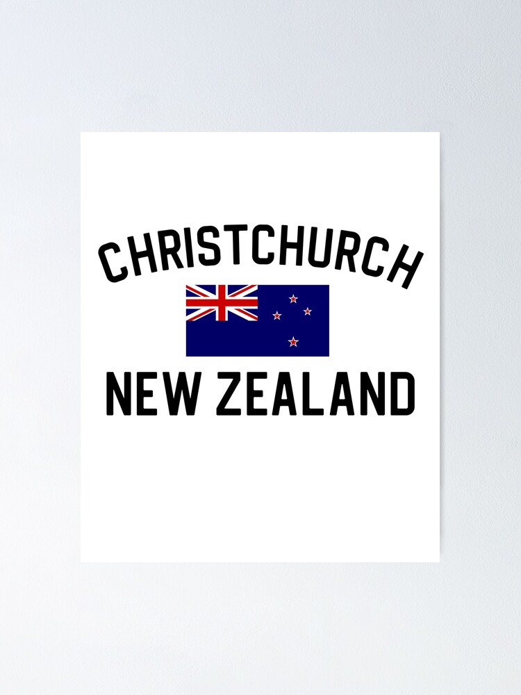 "Christchurch New Zealand Sticker " Poster for Sale by kmcollectible