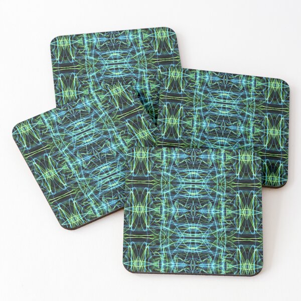 Item preview, Liquid Light Series #101 ~ Blue and Green Abstract Fractal Pattern designed and sold by Ascension Vibrations.
