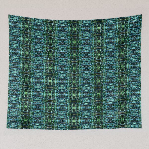 Item preview, Liquid Light Series #101 ~ Blue and Green Abstract Fractal Pattern designed and sold by Ascension Vibrations.