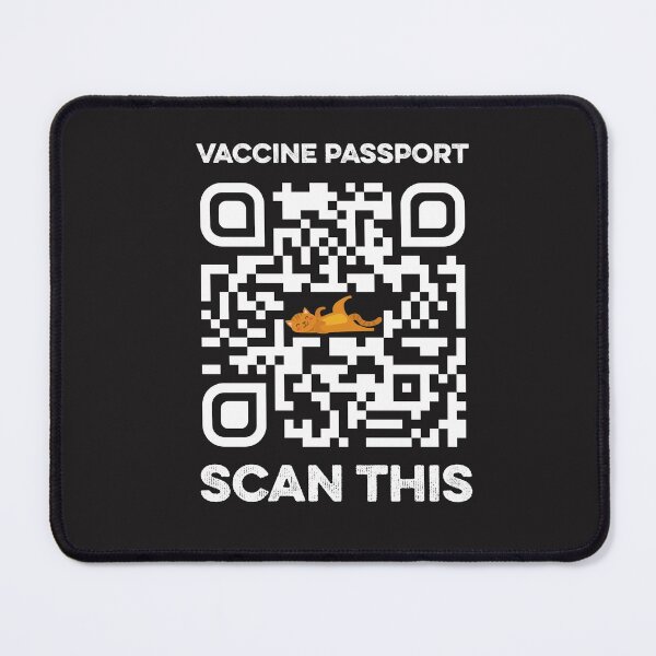 Item preview, Vaccine Passport Scan This Funny Cat Cute Kawaii Kitty Fun designed and sold by gkao.