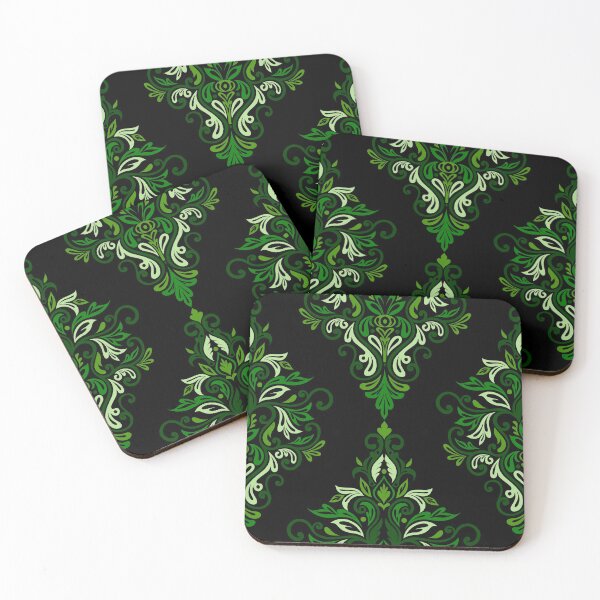 Item preview, Seamless Paisley Repeat Pattern - Green and Black designed and sold by SemDesigns1.