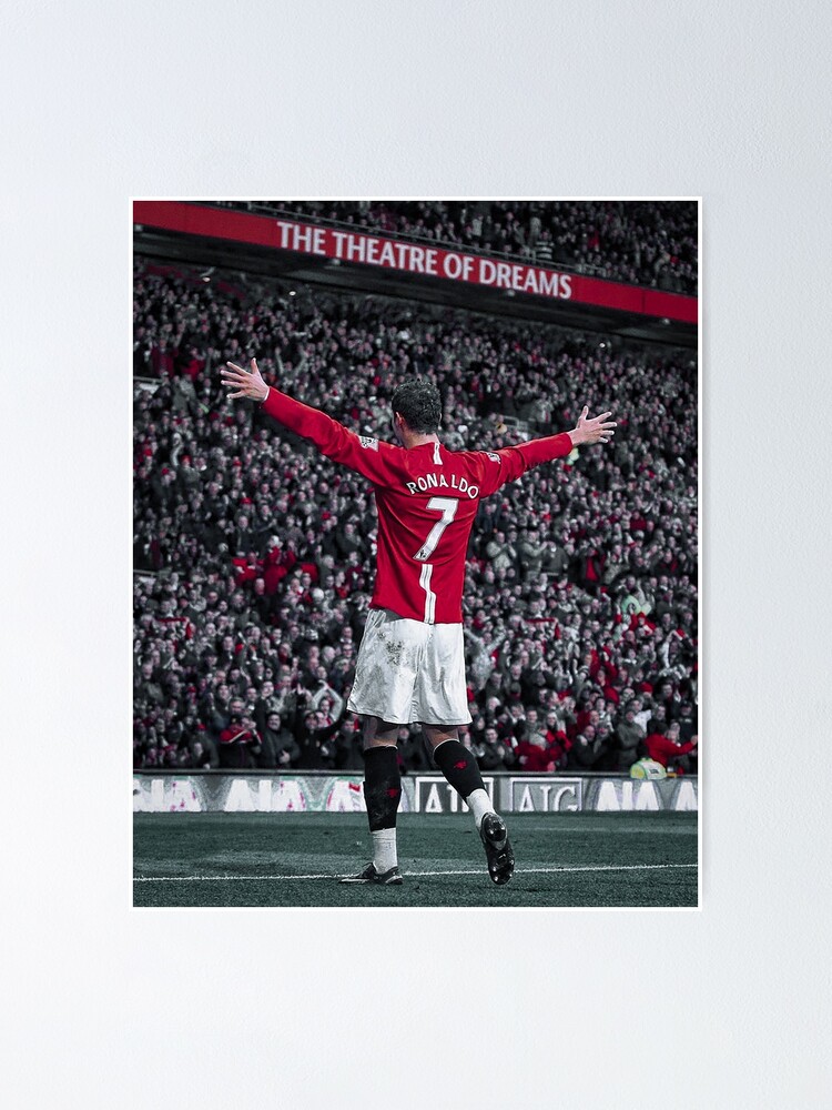Poster Manchester United Posters Prints Cristiano Ronaldo Print Wall Art