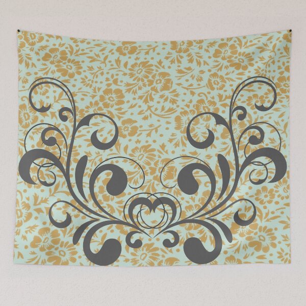 Item preview, Floral scroll pattern design - Elegant floral pattern designed and sold by Hanger52.
