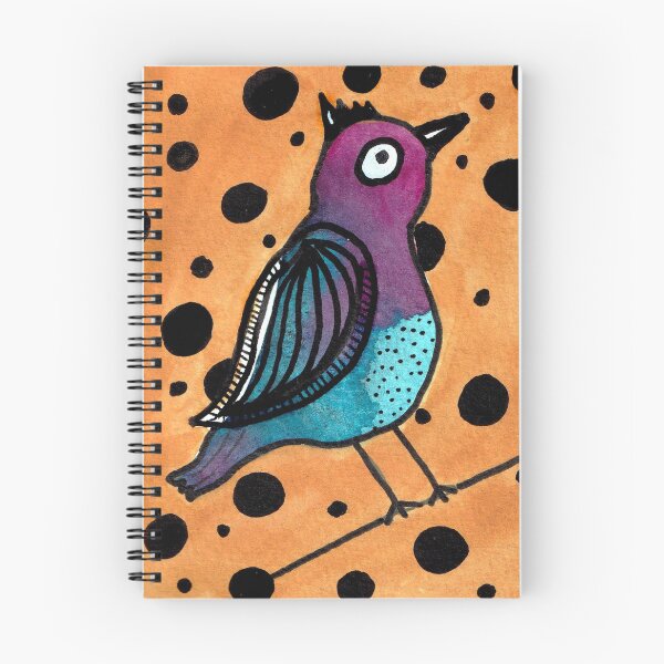 Item preview, Polka dot bird designed and sold by CarrieIsArtsy.