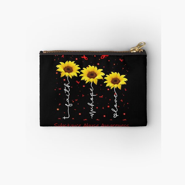 Item preview, Sunflower Faith Hope Love Substance Abuse Awareness designed and sold by largellie.