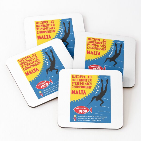 Item preview, 1959 MALTA Spearfishing Championship Poster designed and sold by retrographics.