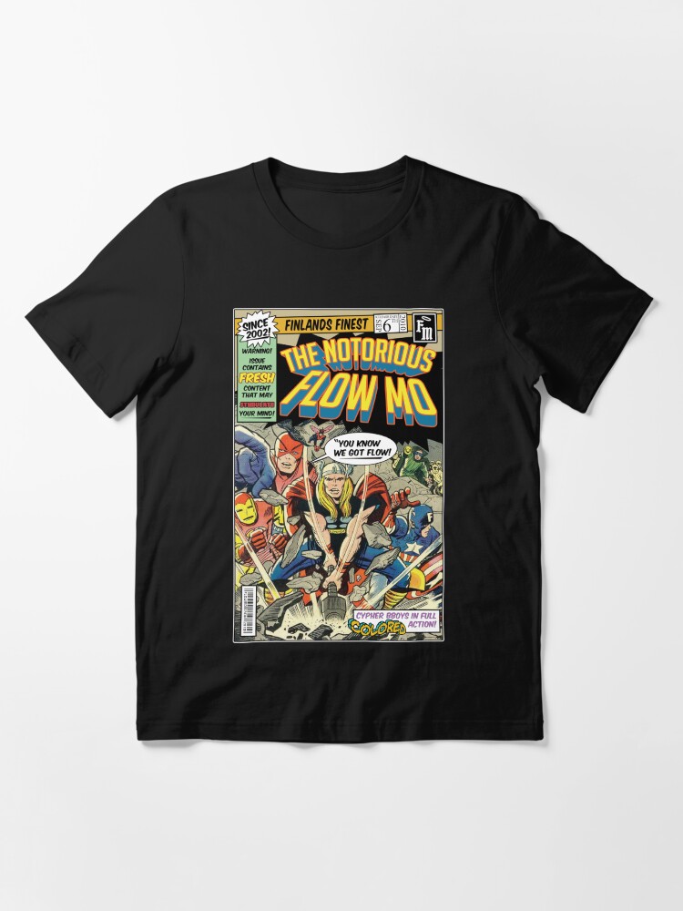 Thumbnail 3 of 7, Essential T-Shirt, "The Notorious Flow Mo" designed and sold by SAIFFA.