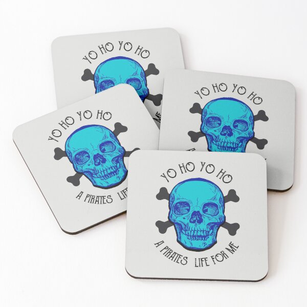 Item preview, yo ho yo ho  a pirates life for me - Cool Blue Sepia style designed and sold by AirsoftBD.