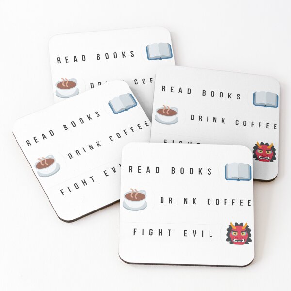 Item preview, leer libros beber café luchar contra el mal designed and sold by Sun Rise.