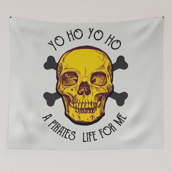 Item preview, yo ho yo ho  a pirates life for me - Vintage style designed and sold by AirsoftBD.