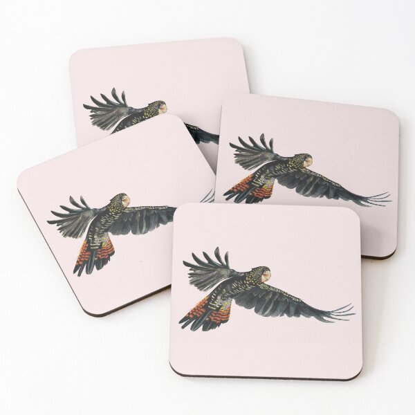 Item preview, Red tail cockatoo in flight  designed and sold by Old Friends Pet Portraits.