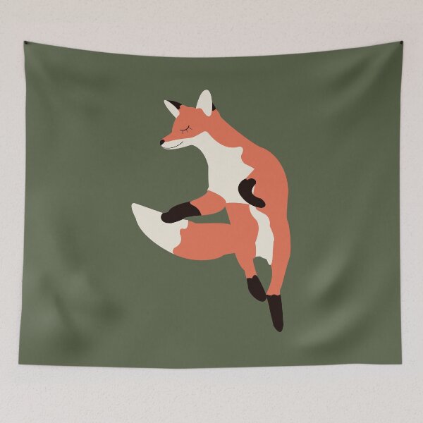 Item preview, fox jumping designed and sold by racharanha.