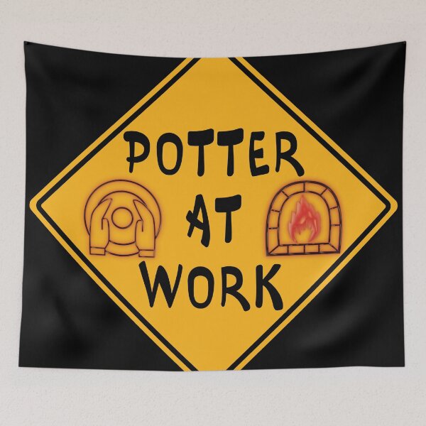 Item preview, Potter at work road sign designed and sold by Atouke.