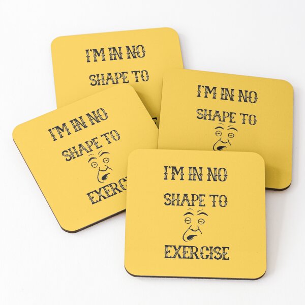 Item preview, I'm in No Shape to Exercise TShirt, Funny Workout Joke TShirt designed and sold by Unique styl  DeSigNe.