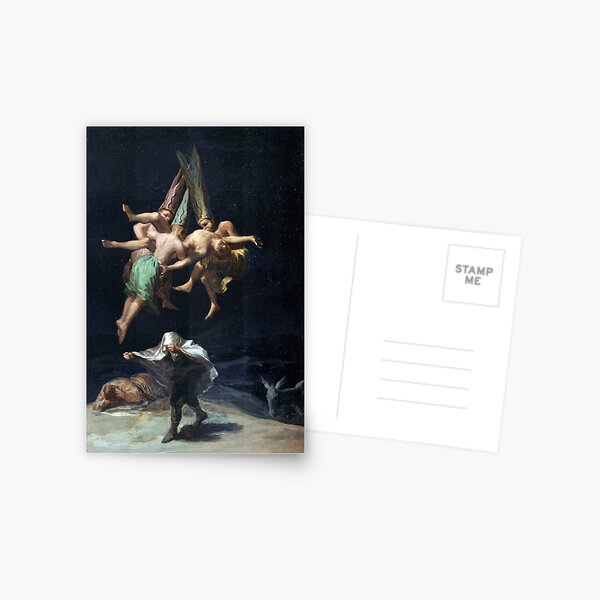 Item preview, Witches' Flight (1798) Francisco de Goya, Gothic Art for Halloween designed and sold by CoolArtGeek.