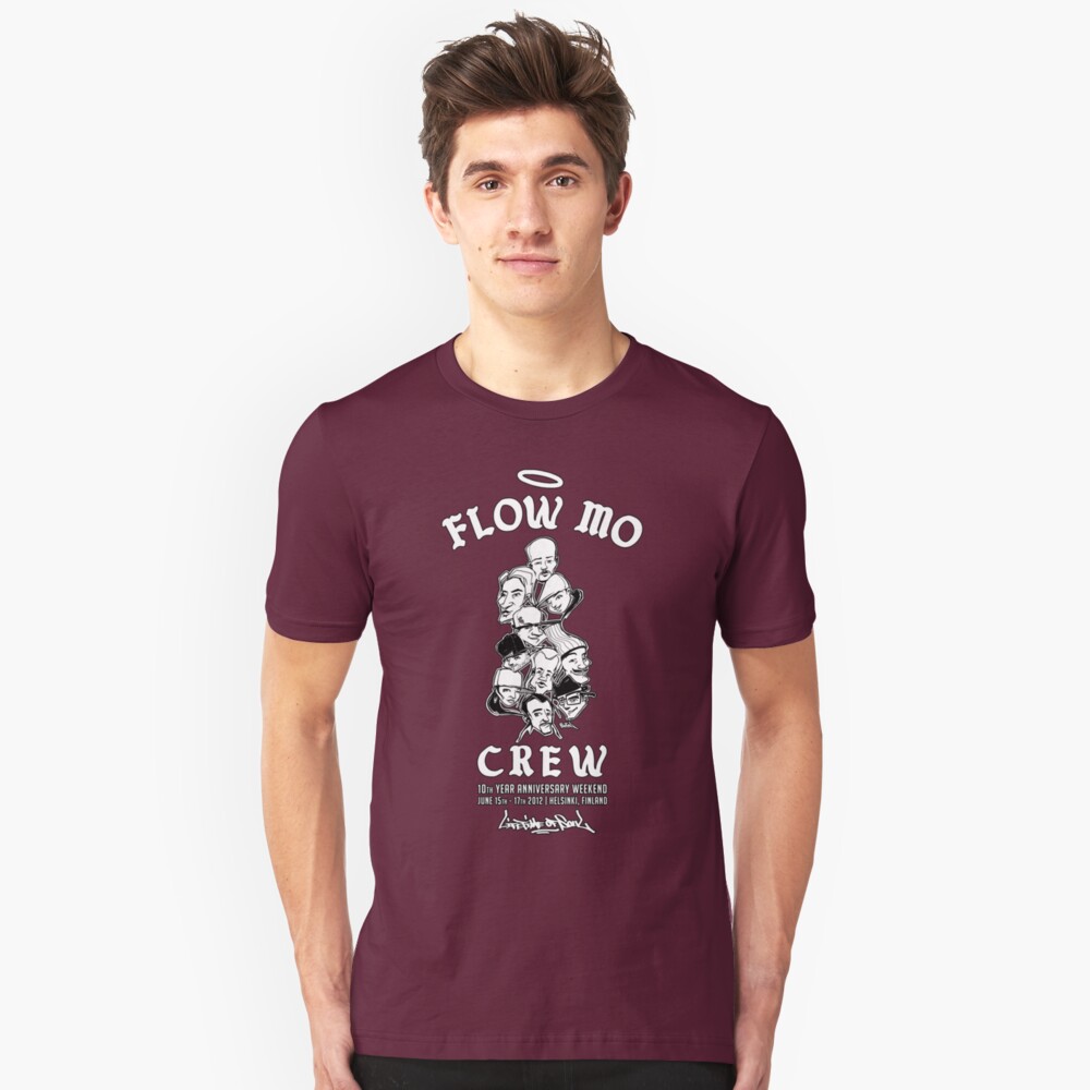 Flow Mo 10th Year Anniversary "CREW" Shirt Slim Fit T-Shirt
