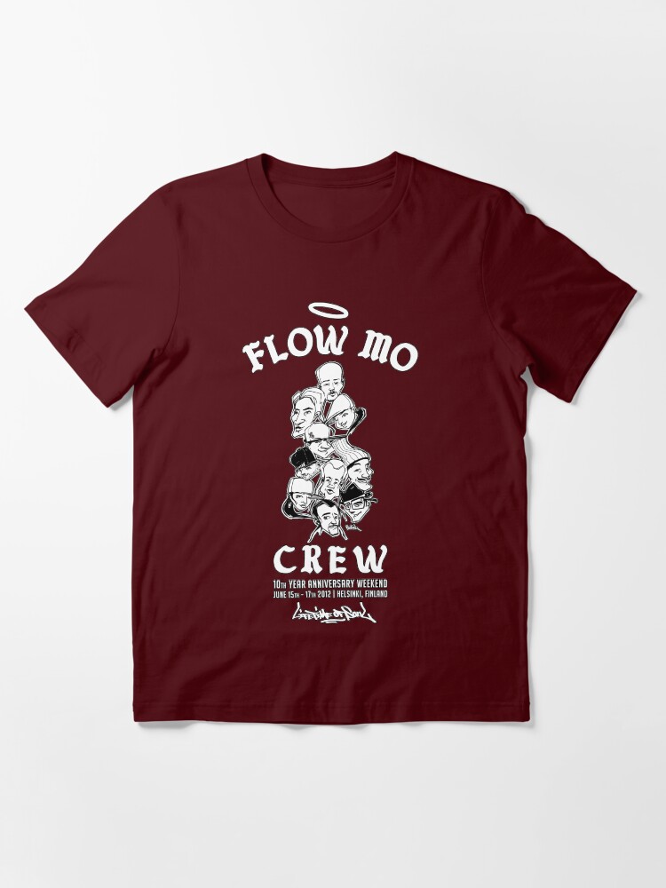 Thumbnail 3 of 7, Essential T-Shirt, Flow Mo 10th Year Anniversary "CREW" Shirt designed and sold by SAIFFA.