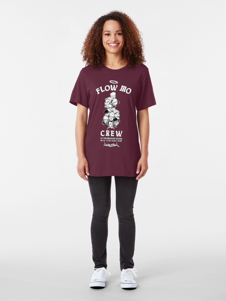 Alternate view of Flow Mo 10th Year Anniversary "CREW" Shirt Slim Fit T-Shirt