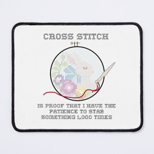 Item preview, Snarky Cross Stitch Bunny in A Hoop is Stabby designed and sold by Good-Find.