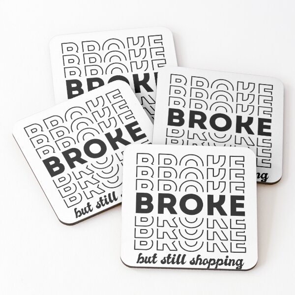 Item preview, Broke, but still shopping! designed and sold by MeowsAndMakes.