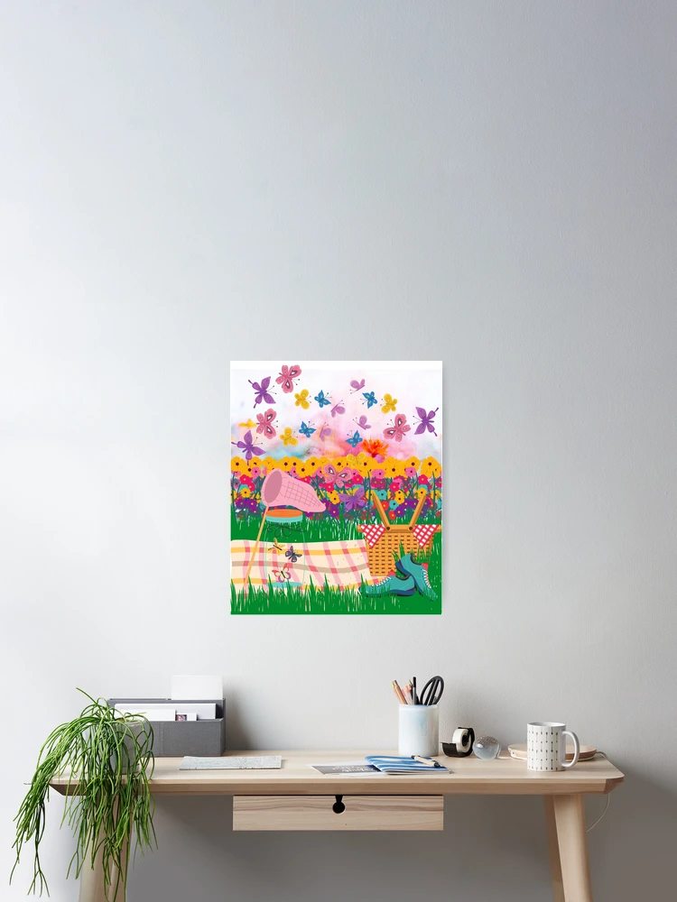 Thumbnail 2 of 3, Poster, Butterfly Path designed and sold by SquirrelCreate.