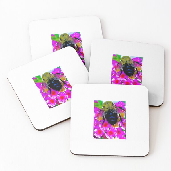 Item preview, Bee in pink flowers  designed and sold by allicatcorreia.