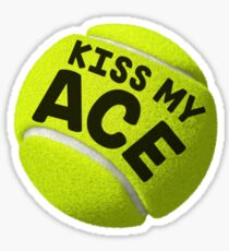 Küsse mein (Tennis) Ass Sticker