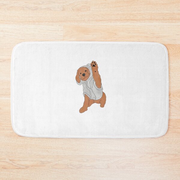 Item preview, cute goldendoodle puppy saying hi designed and sold by Boninizucchini.
