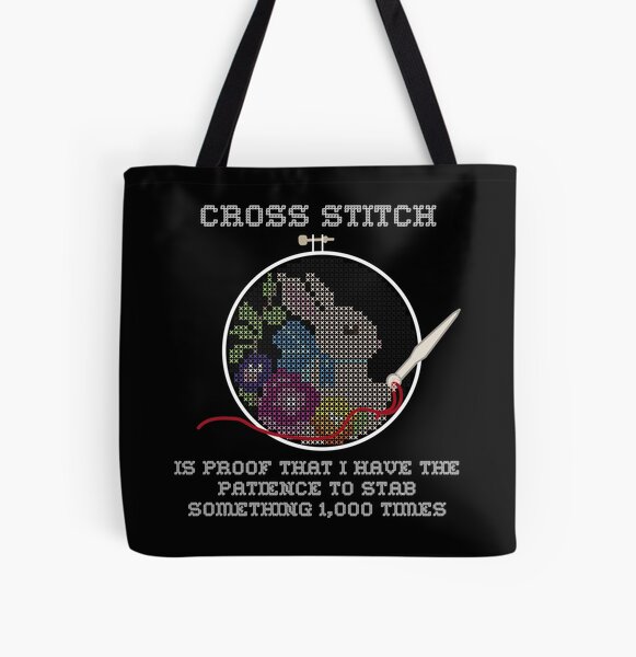  GJTIM Cross Stitch Gift Cross Stitch Project Bag This Is Proof  I Have The Patience To Stab Something 4000 Times Sewing Project Bag (Stab  Sth. 4000 Times) : Clothing, Shoes & Jewelry