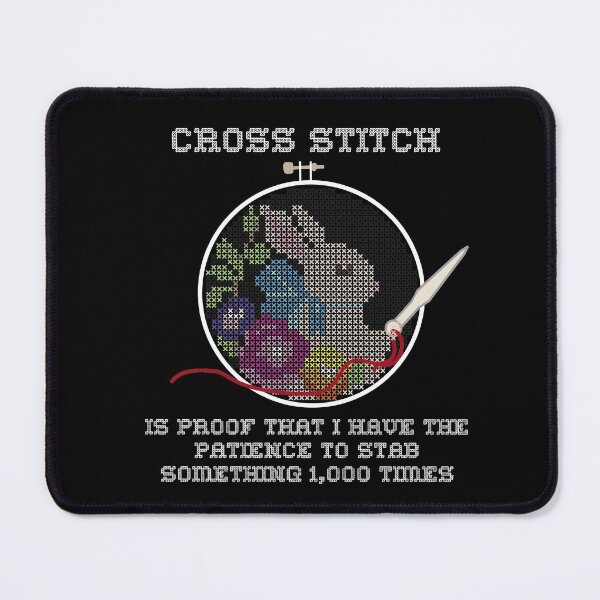 Item preview, Snarky Cross Stitch Bunny in A Hoop is Stabby designed and sold by Good-Find.