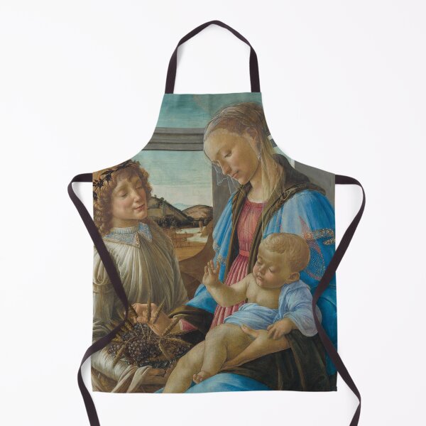 Artikelvorschau, Jungfrau und Kind mit einem Engel Gemälde von Sandro Botticelli entworfen und verkauft von JDesigningMO.
