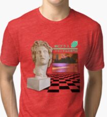 Camiseta de tejido mixto Vaporwave Estética