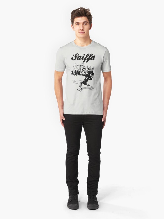 Alternate view of Saturday breaking at Saiffa! Slim Fit T-Shirt