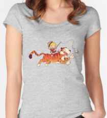 Calvin and Hobbes Women's Fitted Scoop T-Shirt