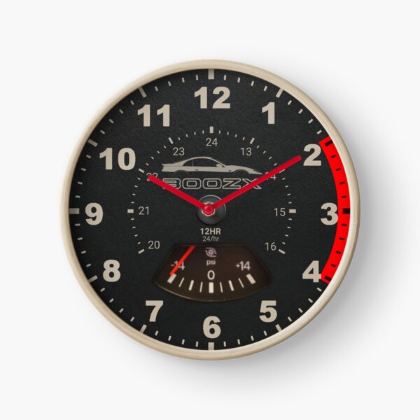 300zx speedometer / tachometer style clock. (logo) v2