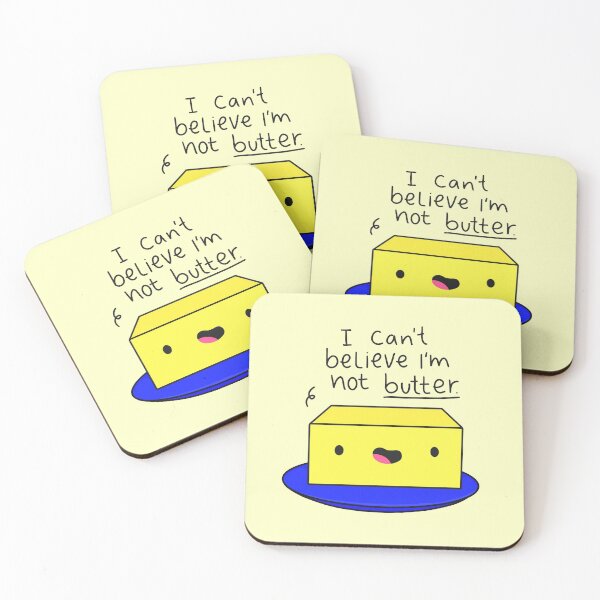 Item preview, I Can't Believe I'm Not Butter Funny Butter Black Text designed and sold by SofiaSava01.