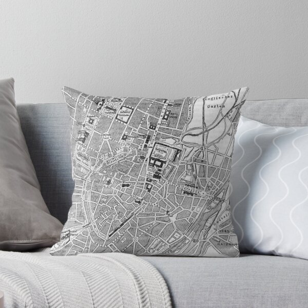 Item preview, Vintage Map of Munich Germany (1884) designed and sold by BravuraMedia.