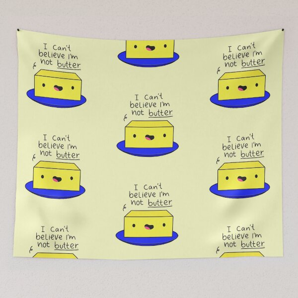 Item preview, I Can't Believe I'm Not Butter Funny Butter Black Text designed and sold by SofiaSava01.