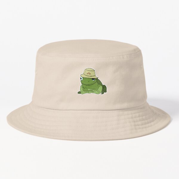 Item preview, Frosch mit einem Pilz-Eimer-Hut designed and sold by chrissygarvey.
