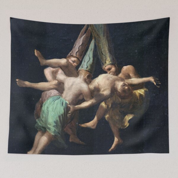 Item preview, Witches' Flight (1798) Francisco de Goya, Gothic Art for Halloween designed and sold by CoolArtGeek.