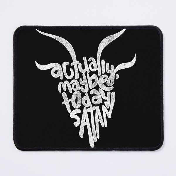 Item preview, Actually Maybe Today Satan Funny Retro Styled Lettering designed and sold by Good-Find.