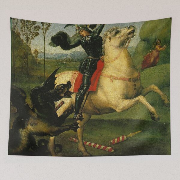 Item preview, Saint George And The Dragon By Raphael designed and sold by JDesigningMO.